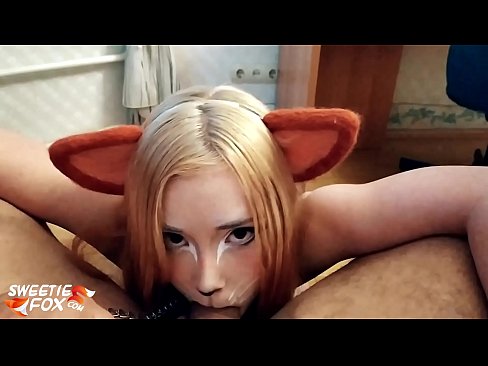 ❤️ Kitsune ابتلاع ديك ونائب الرئيس في فمها الإباحية vk